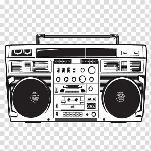 Boombox Drawing Stereophonic sound, Boombox transparent background PNG clipart