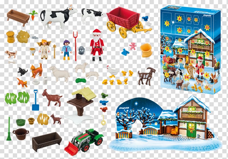 Santa Claus Playmobil Advent Calendars Christmas Day, advent calendar transparent background PNG clipart