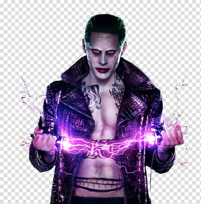 Jared Leto Joker Suicide Squad Coat Leather jacket, joker transparent background PNG clipart