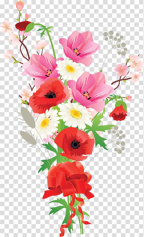 Flower bouquet Vase Floral design, peintre aquarelle transparent background PNG clipart