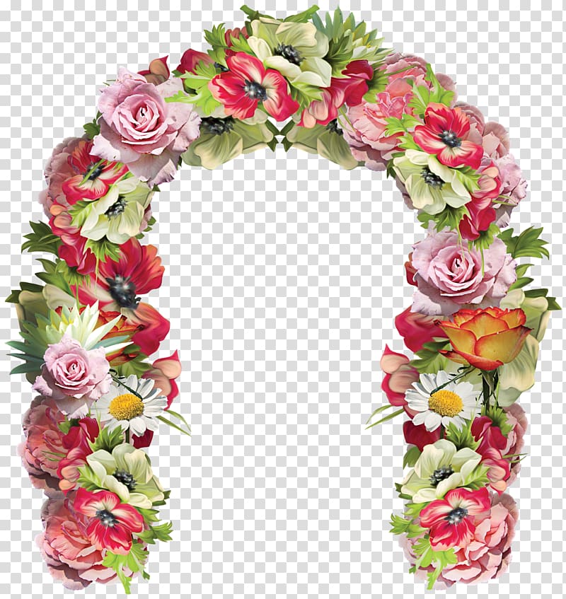 Flower Door Floral design Frames, bowknot transparent background PNG clipart