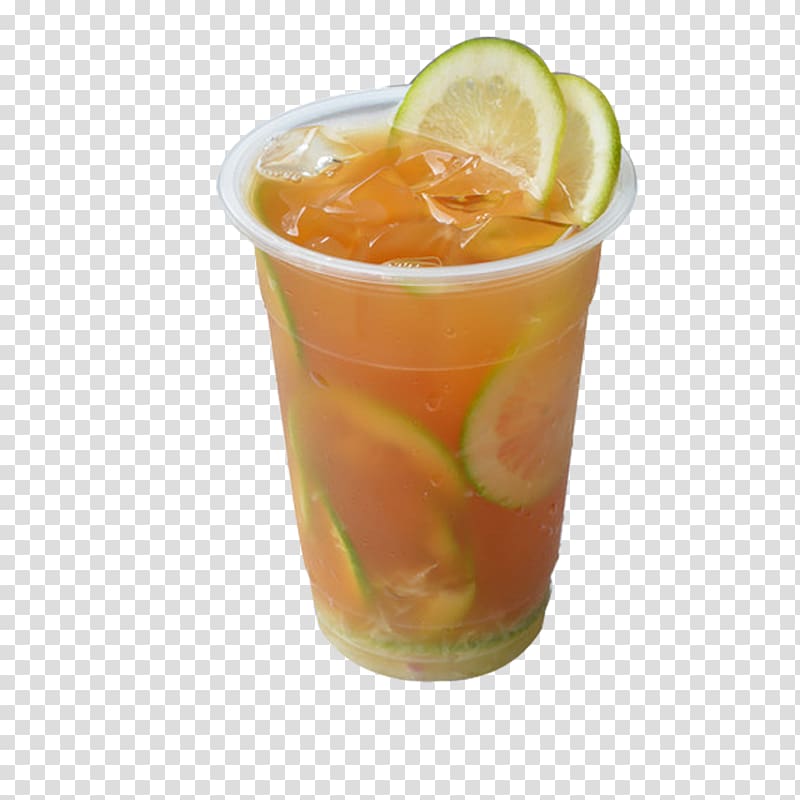 Soft drink Juice Sea Breeze Bay Breeze Orange drink, Lemon tea drinks transparent background PNG clipart