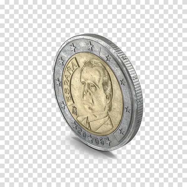 Euro coins 2 euro coin Currency, € 2 coins transparent background PNG clipart