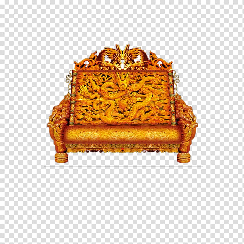 Table Chair Throne Furniture, Classical imperial throne transparent background PNG clipart