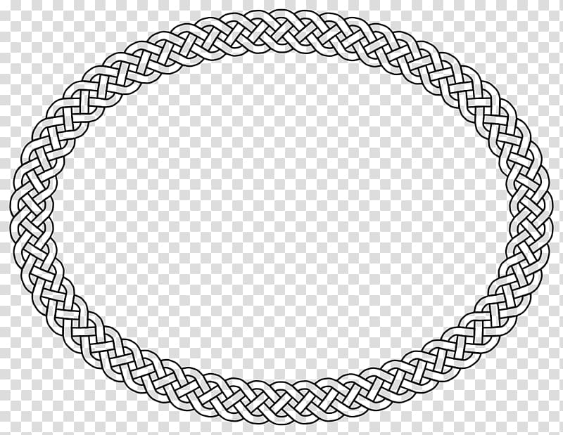 Circle Oval Chain, oval border transparent background PNG clipart