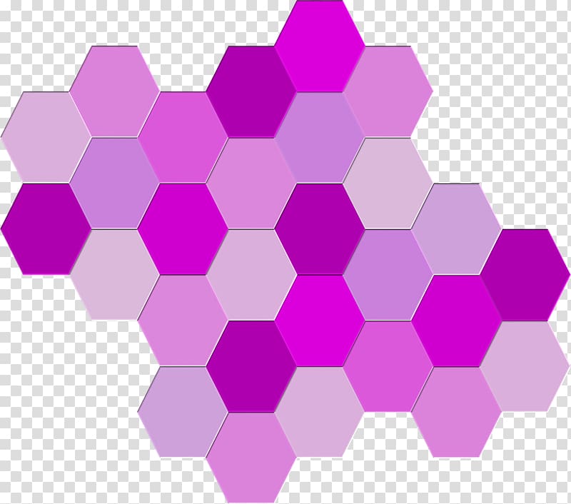 Shades of purple Hexagon Geometry , purple transparent background PNG clipart