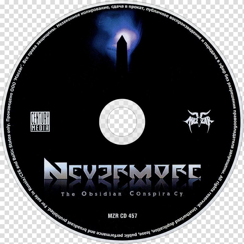 Compact disc The Obsidian Conspiracy Nevermore DVD Artist, Nevermore transparent background PNG clipart