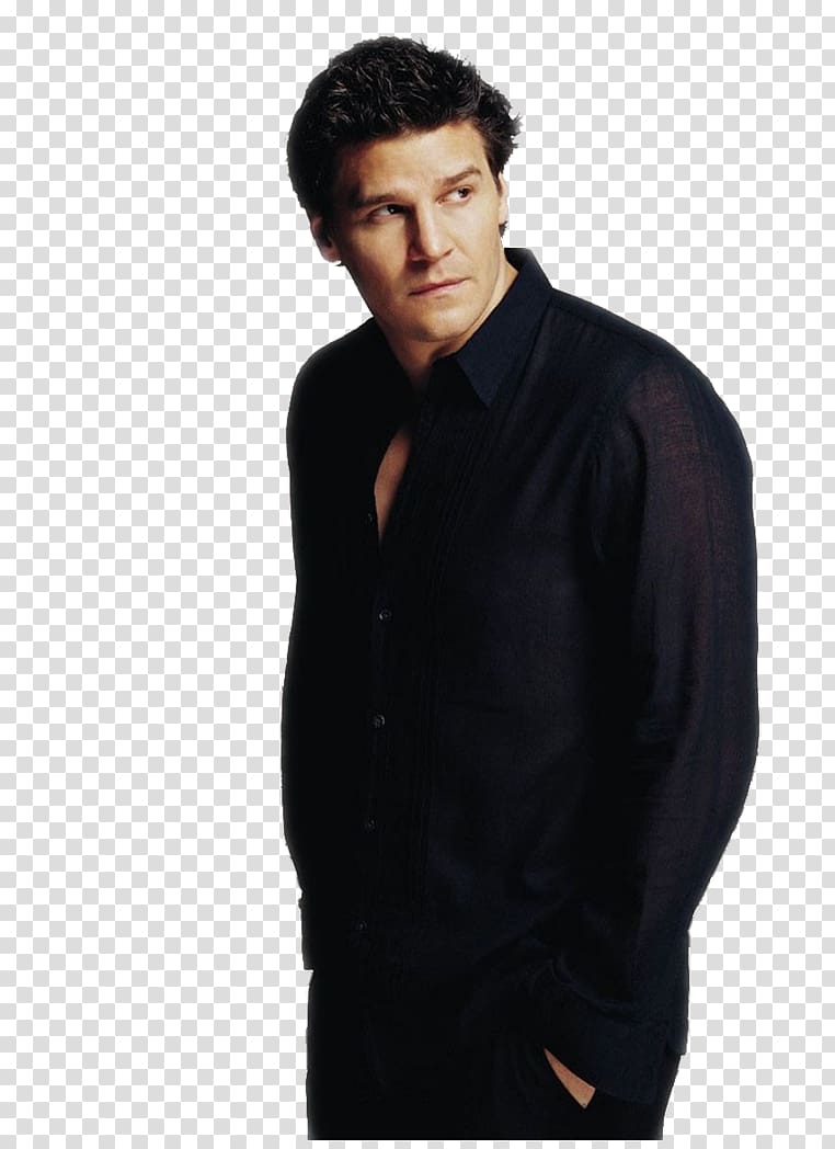 David Boreanaz Buffy the Vampire Slayer Spike Angel, angel transparent background PNG clipart