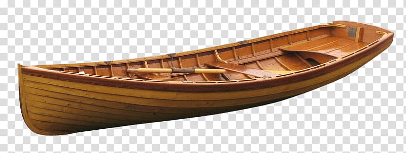 brown wooden gondola, Vintage Wooden Boat transparent background PNG clipart