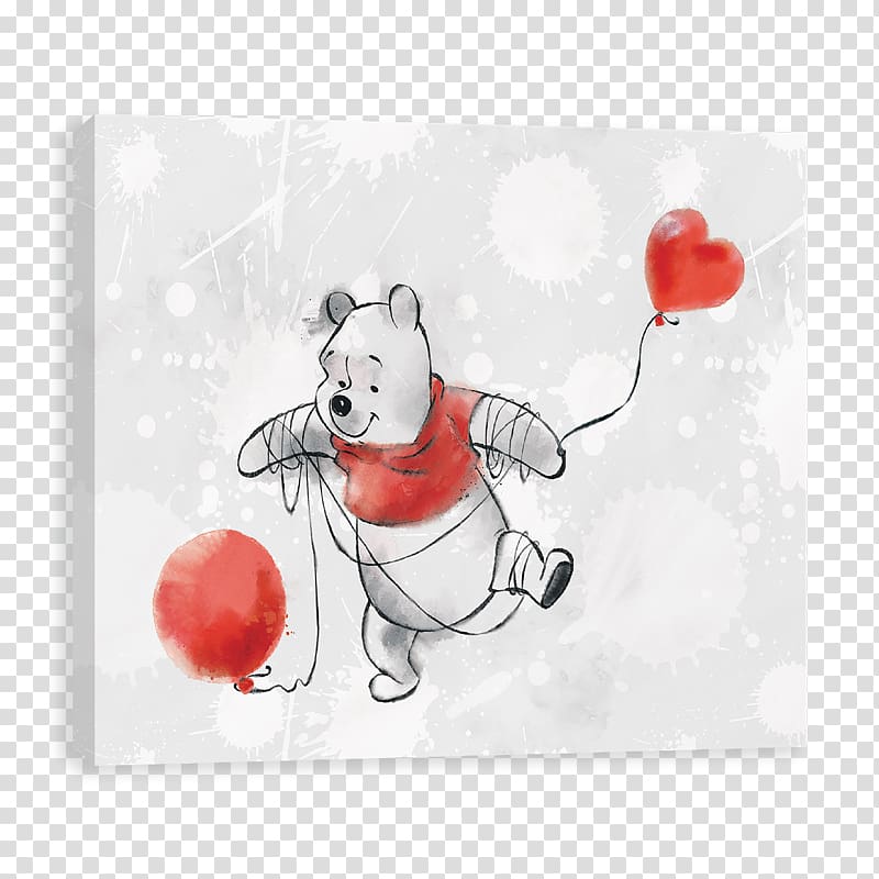 Winnie-the-Pooh Canvas print Bear, winnie the pooh transparent background PNG clipart