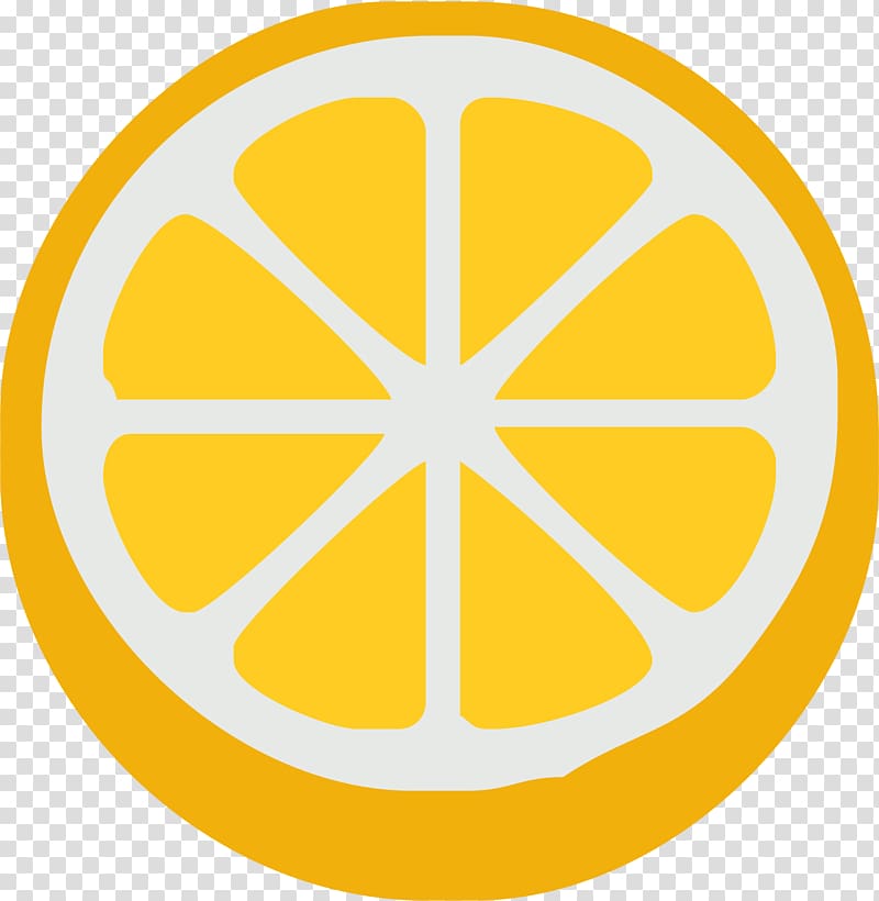 Circle Area Yellow , Cartoon lemon slices transparent background PNG clipart