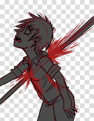 Free Png Download Self Stab Anime Gif Png Images Background - Self