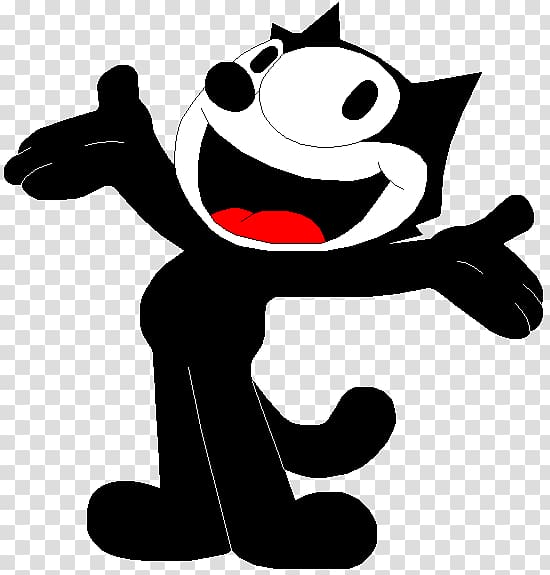 Felix the Cat Silent film Animation Cartoon, Cat transparent background ...