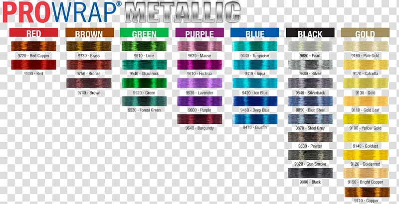 Thread Metallic color Color chart Yarn, others transparent background PNG clipart