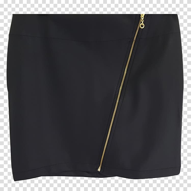 Skirt Black M, ZipER transparent background PNG clipart
