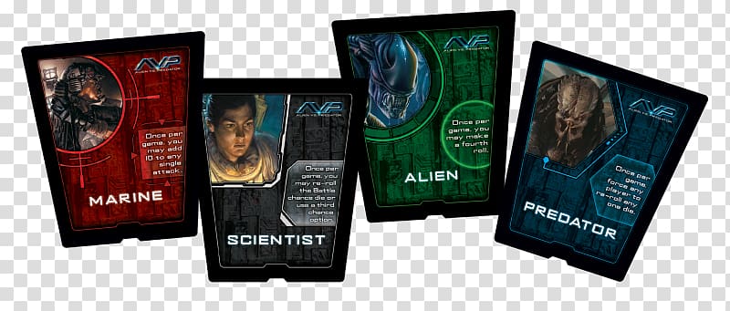 Predator Alien Yahtzee Board game, predators vs alien transparent background PNG clipart