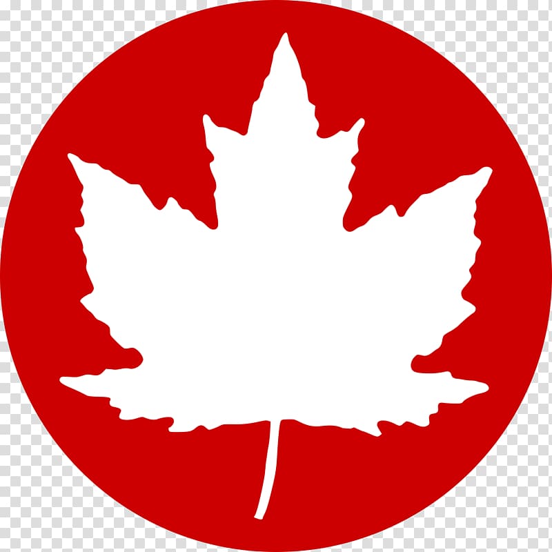 Flag of Canada Maple leaf T-shirt, red circle transparent background PNG clipart