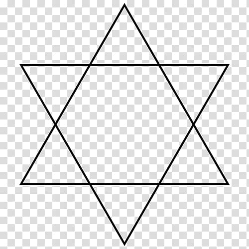 Star of David Sacred geometry Hexagram, star transparent background PNG clipart