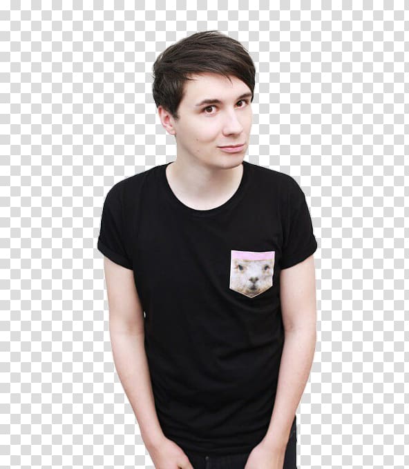 Phil Lester T-shirt Dan and Phil YouTuber, T-shirt transparent background PNG clipart