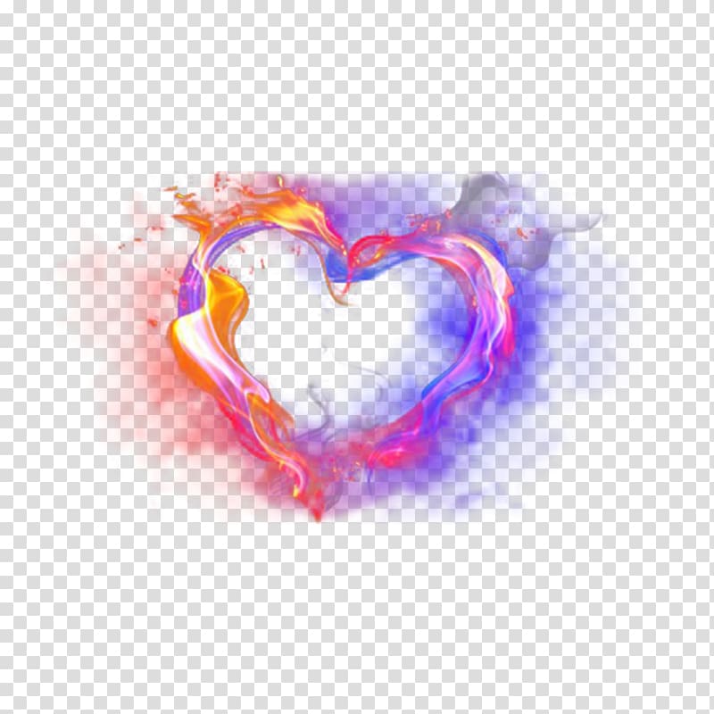 valentine's day heart-shaped flame transparent background PNG clipart