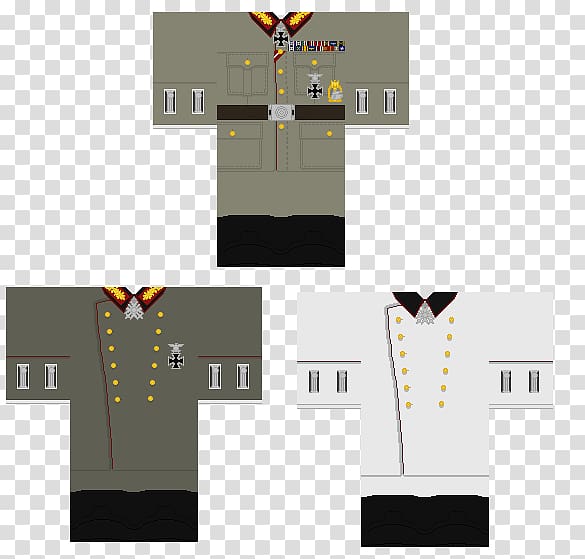 T-shirt Roblox Uniforms of the Heer, flat shading transparent background PNG clipart