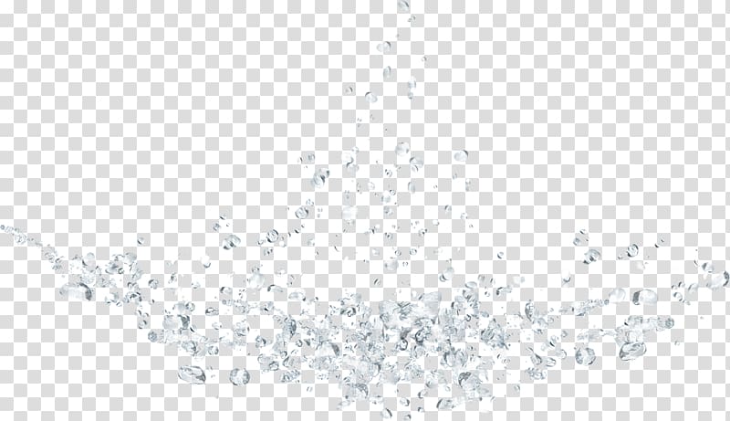 White Black Pattern, Splattered crystal clear water droplets transparent background PNG clipart