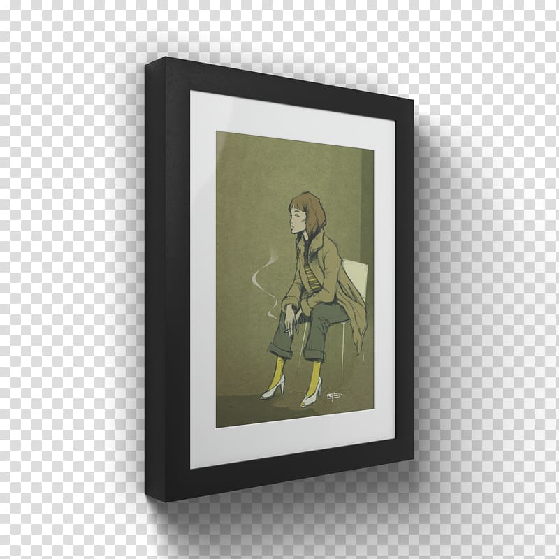 Modern art Frames, surrounded by smoke transparent background PNG clipart