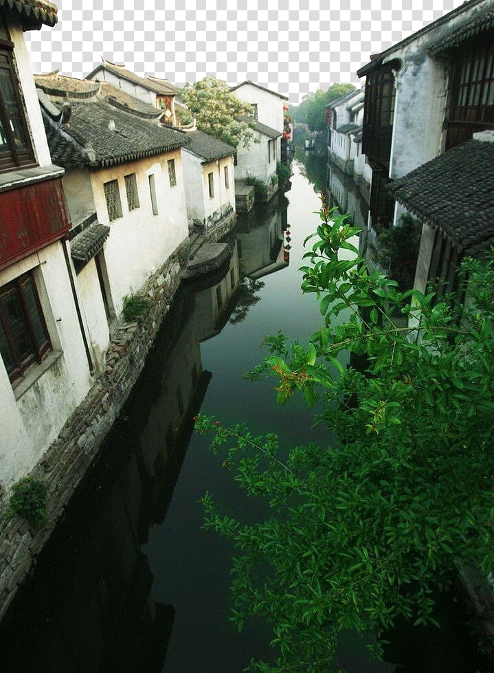 Zhouzhuang Guzhen, Guangdong u5468u5e84u53e4u9547 Architecture No, Town style transparent background PNG clipart