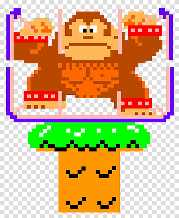 Donkey Kong NES Remix Line Google Play , pacman pixel transparent background PNG clipart