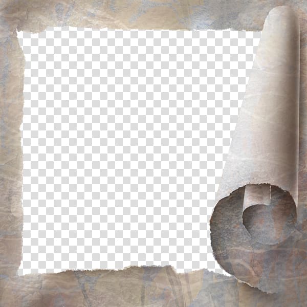 brown rolled paper, Paper , Roll tear material pattern transparent background PNG clipart