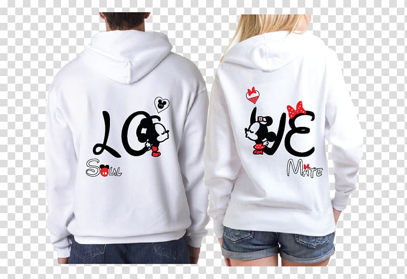 T-shirt Minnie Mouse Hoodie Husband Wife, married couple transparent background PNG clipart