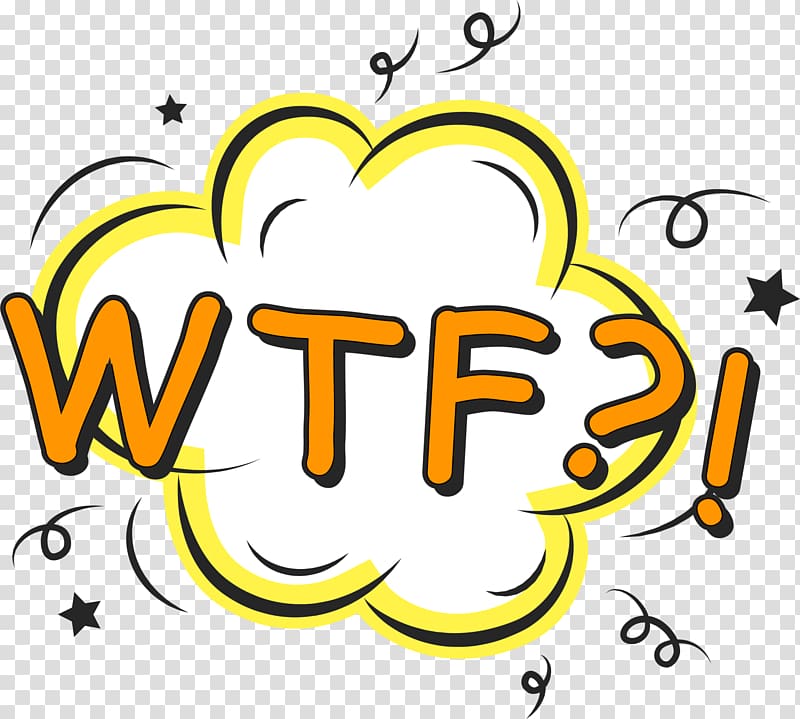 yellow minimalist wtf transparent background PNG clipart