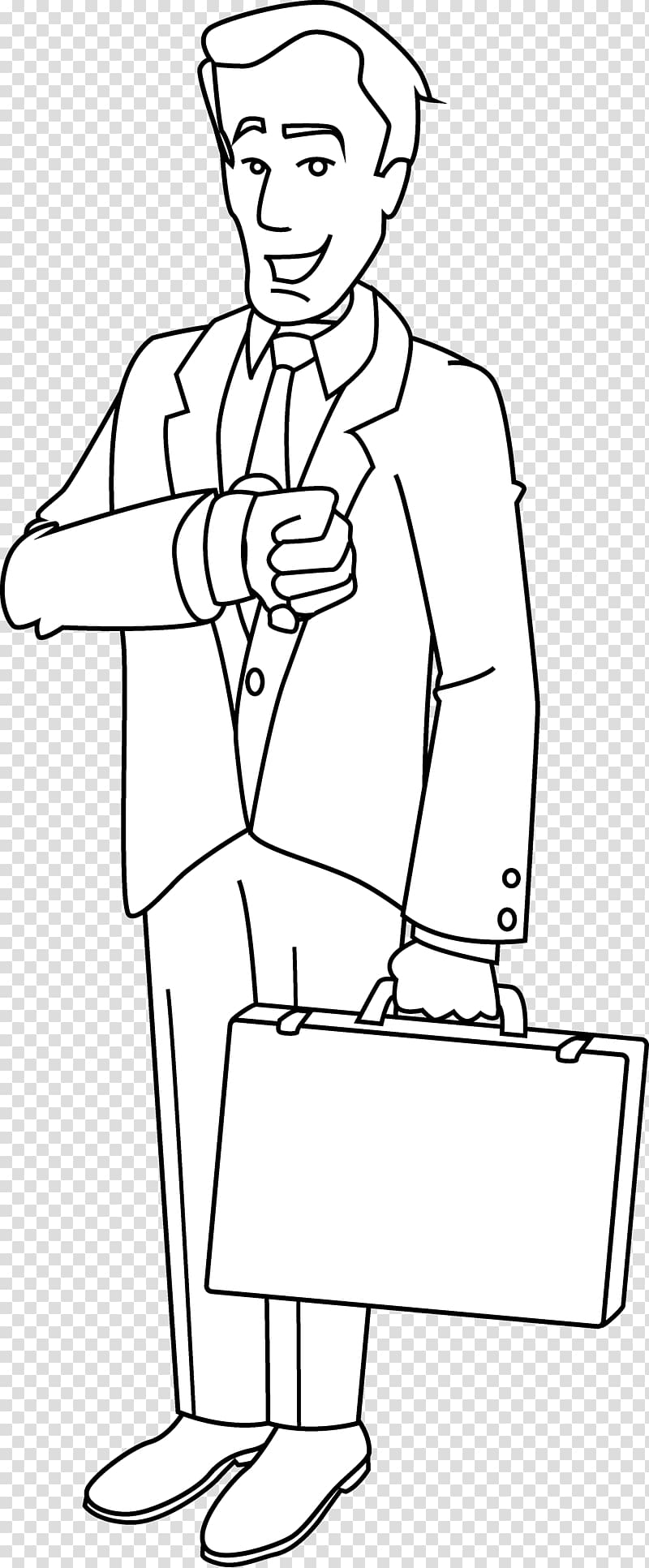 Businessperson Coloring book , Buisness transparent background PNG clipart