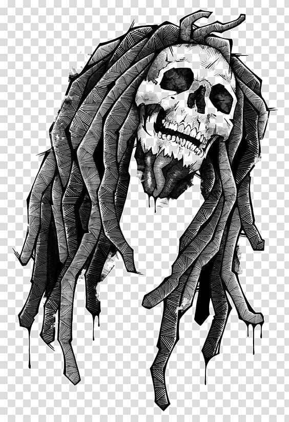 white skull illustration, Reggae Drawing Zedge , Skull Rock transparent background PNG clipart