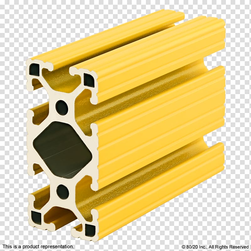 80/20 T-slot nut Extrusion Framing Aluminium, aluminum profile transparent background PNG clipart