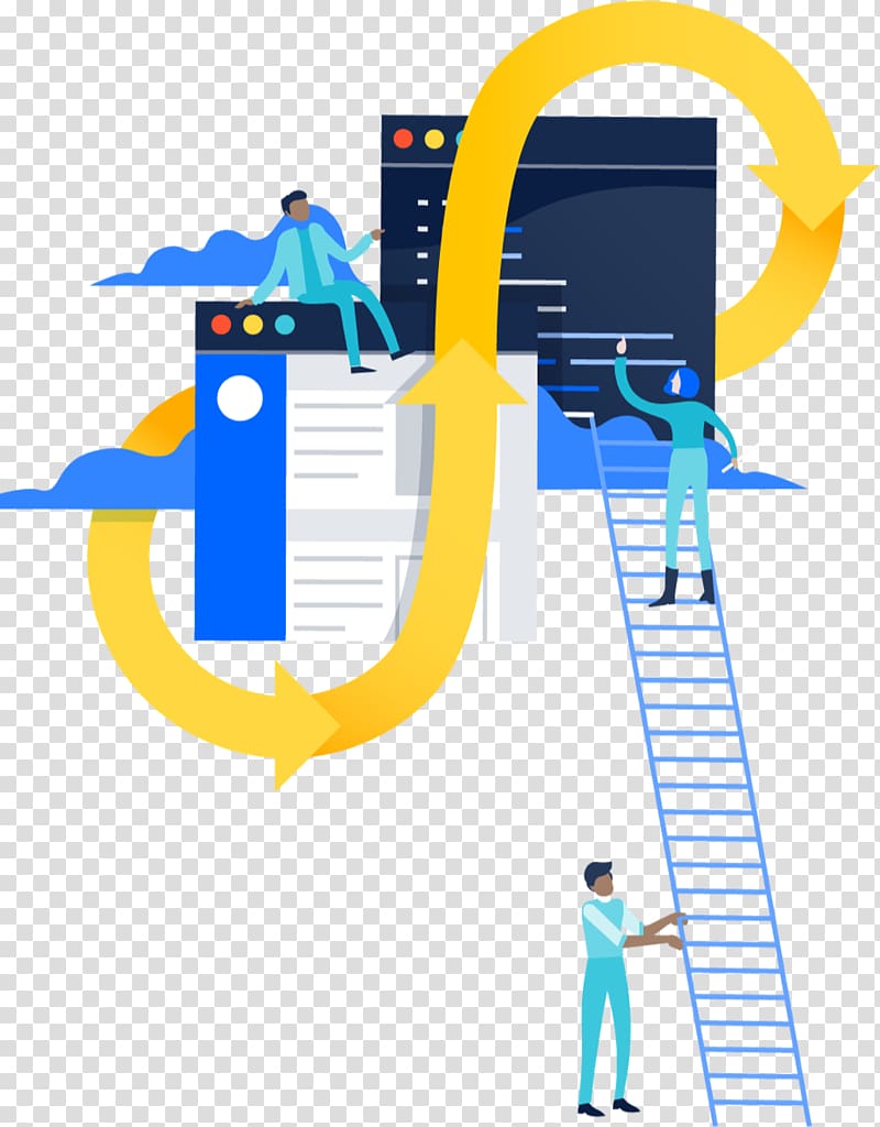 Atlassian Pty Ltd. Bitbucket Git, climb the ladder transparent background PNG clipart