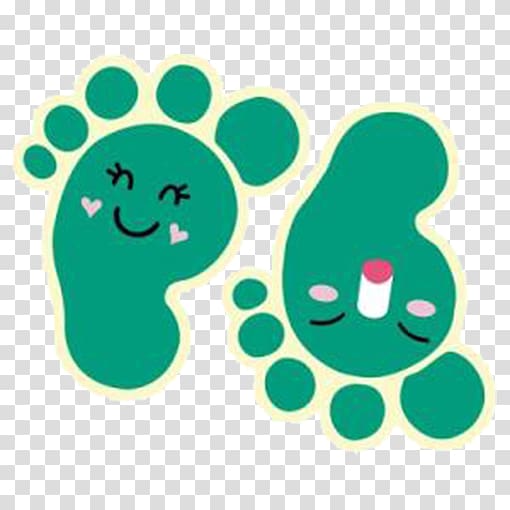 Sticker Sole Foot 10X10 Label, Blue footprints transparent background PNG clipart