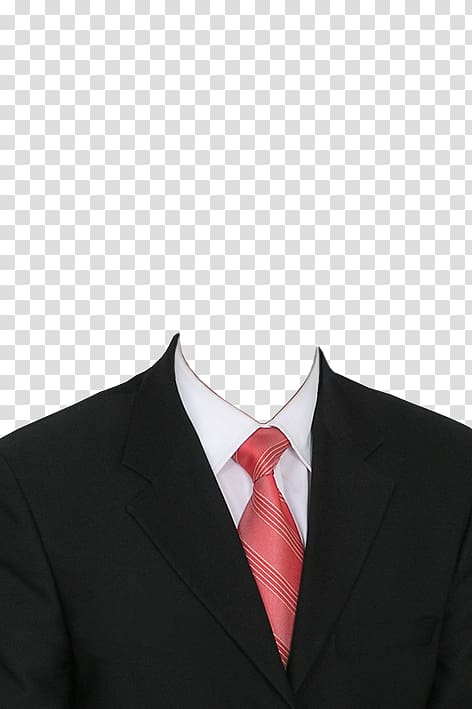 suit jacket and red necktie illustration, Suit Clothing , Men's passport transparent background PNG clipart