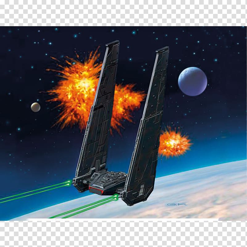 Kylo Ren's Command Shuttle Star Wars sequel trilogy TIE fighter, kylo transparent background PNG clipart