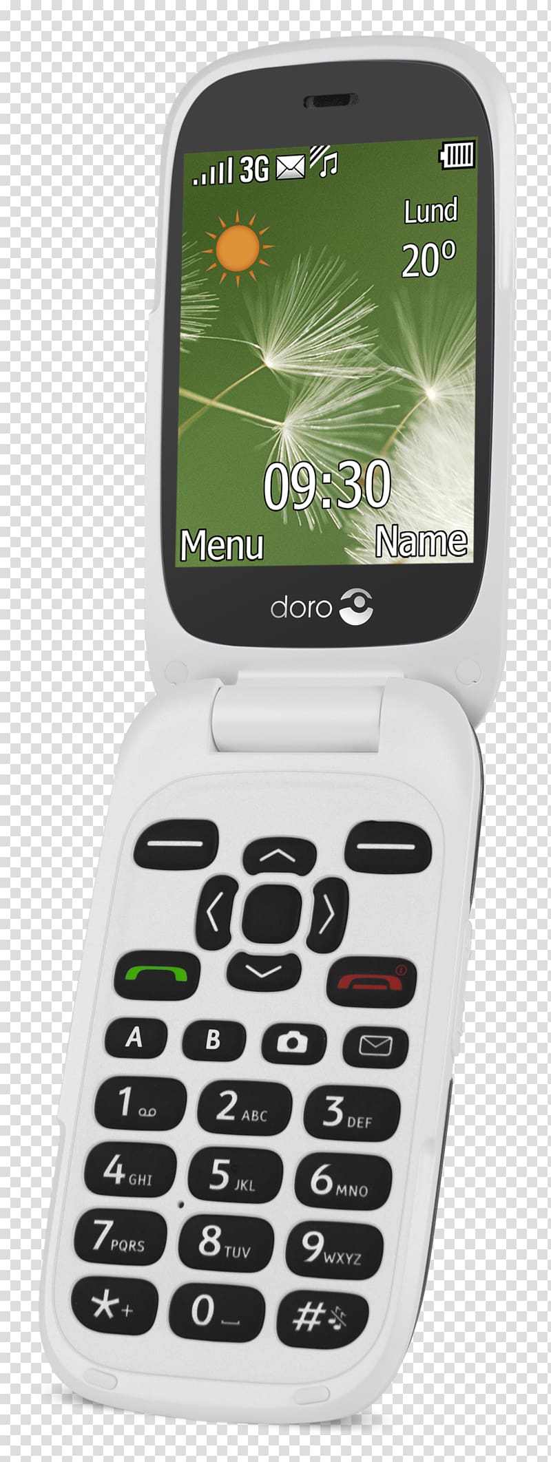 Clamshell design Smartphone Feature phone Doro graphite white, smartphone transparent background PNG clipart