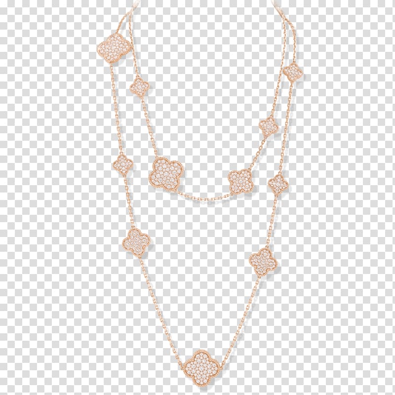 Necklace Van Cleef & Arpels Jewellery Sautoir Alhambra, necklace transparent background PNG clipart