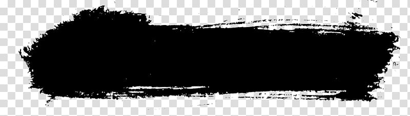 Black and white Brush Painting, brush stroke transparent background PNG clipart