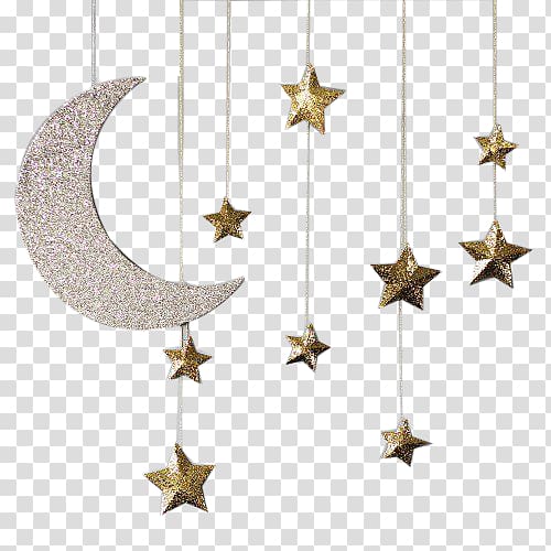 moon star charm transparent background PNG clipart
