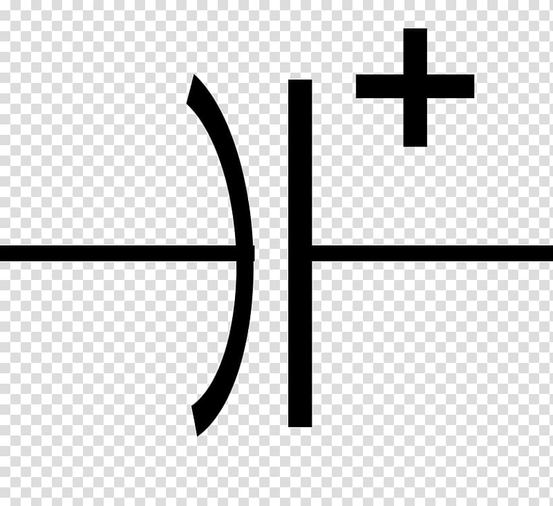 Electronic symbol Electrolytic capacitor Electronics Wiring diagram, symbol transparent background PNG clipart