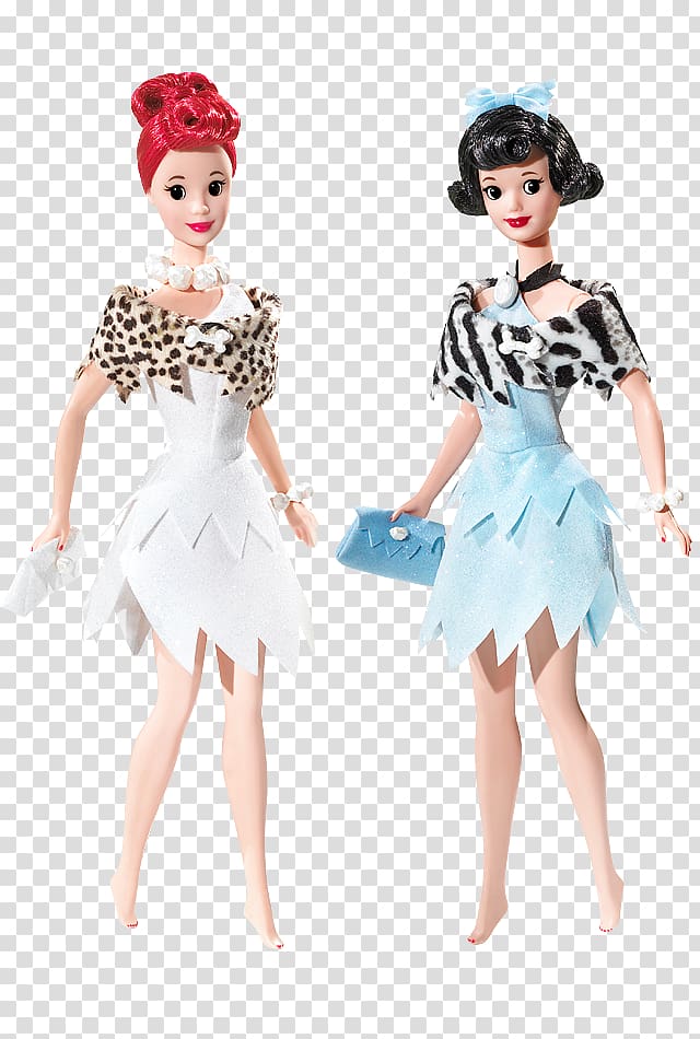 Betty Rubble Wilma Flintstone The Flintstones Barbie Doll Giftset Barbie Doll 2008, barbie transparent background PNG clipart