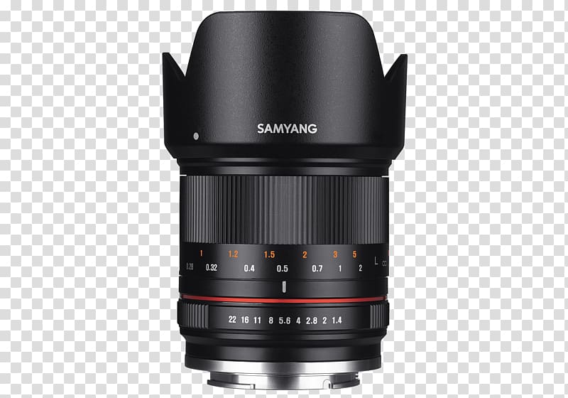 Samyang 10mm f/2.8 ED AS NCS CS Rokinon Wide-Angle 21mm f/1.4 Samyang Optics Fujifilm X-mount Camera lens, camera lens transparent background PNG clipart