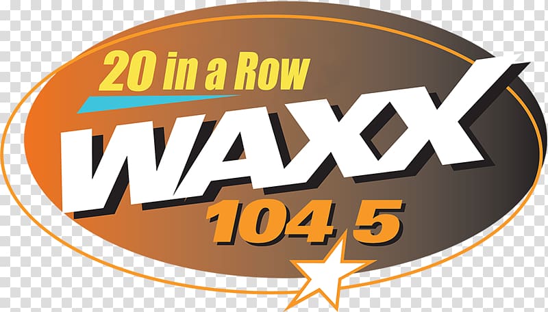 Logo WAXX Radio station Eau Claire FM broadcasting, radio transparent background PNG clipart