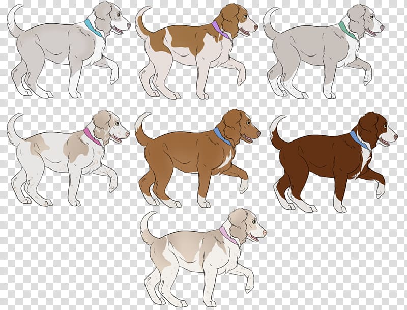 Dog breed English Foxhound Crossbreed, Litter transparent background PNG clipart