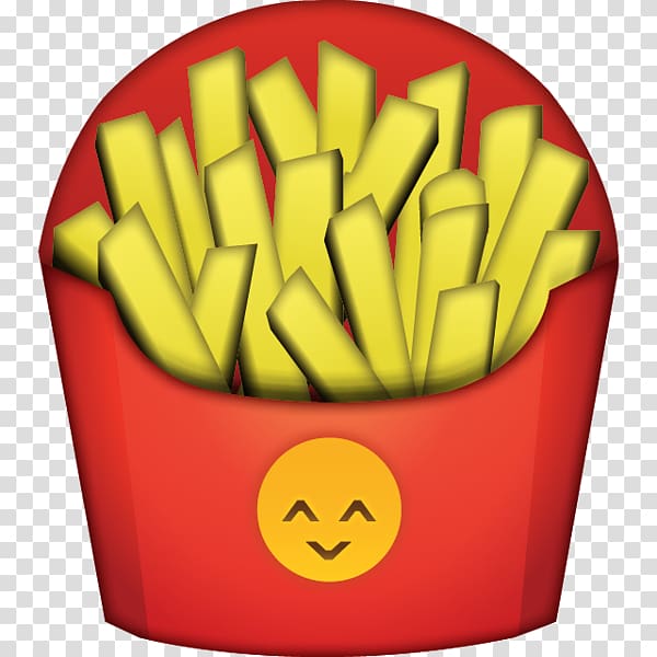 French fries Fast food Hamburger Baked potato Emoji, fries transparent background PNG clipart