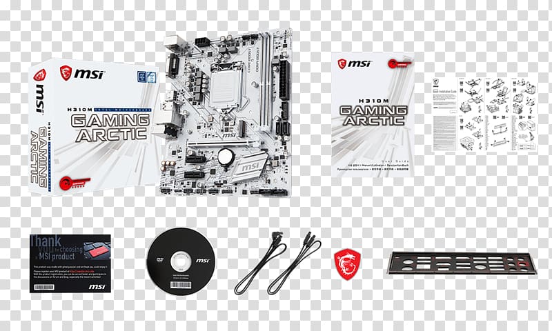 LGA 1151 Motherboard Micro-Star International Coffee Lake microATX, Computer transparent background PNG clipart